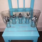 Bierglazen Nederlandse Stadspoorten complete set van 6 stuks, Ophalen, Gebruikt, Glas of Glazen, Overige merken