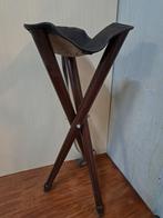 vouwkruk jacht jagen leer, Ophalen of Verzenden, Hout