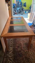 Franse boeren tafel met 3 hardstenen platen, Ophalen