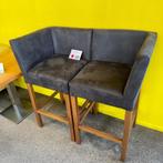 Hoek barkruk set van 2, Hout, Met voetsteun, 60 tot 90 cm, Ophalen of Verzenden