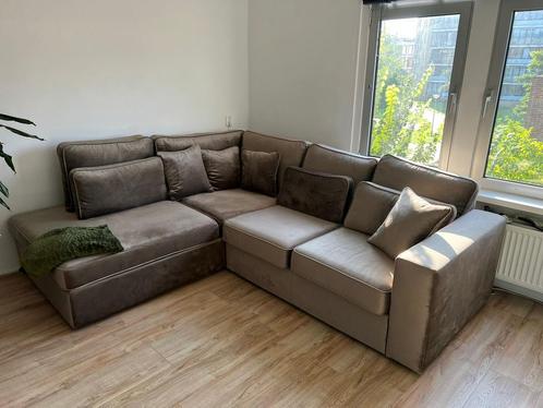 Nieuwe hoekbank Taupe kleur, Huis en Inrichting, Banken | Bankstellen, Zo goed als nieuw, Hoekbank, Driepersoons, 250 tot 300 cm