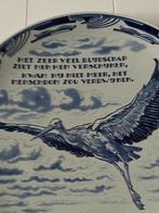 E.BODART. —  DELFTS BLAUW BORD. —  OOIEVAAR., Antiek en Kunst, Ophalen of Verzenden