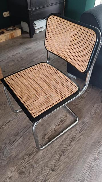 4x Thonet stijl Cesca Breuer webbing buisstoel made in Italy beschikbaar voor biedingen