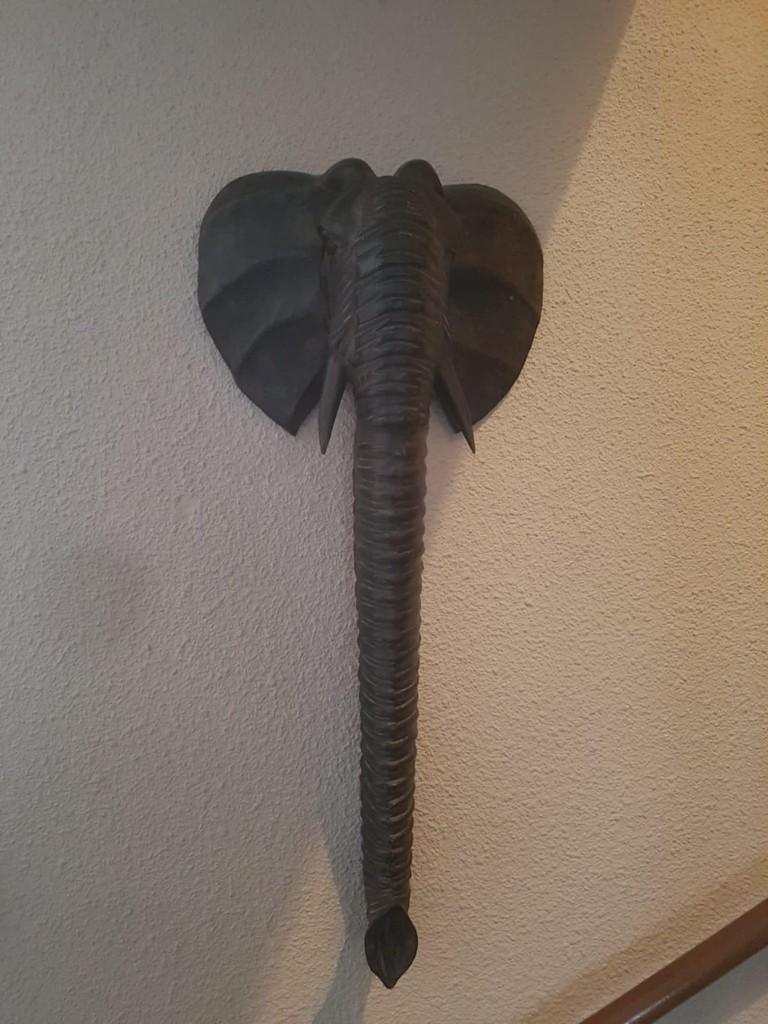 Olifant hout voor aan de wand., Huis en Inrichting, Ophalen of Verzenden