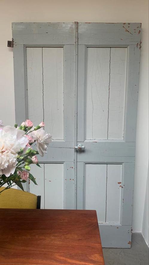 Vintage deuren set ongvr 1m75 hoog, 2x46cm breed, Huis en Inrichting, Woonaccessoires | Kamerschermen, Gebruikt, Ophalen of Verzenden