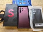 Samsung Galaxy S22 Ultra - 128GB - Burgundy, Telecommunicatie, Mobiele telefoons | Samsung, Ophalen, Zwart, Zo goed als nieuw