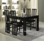 Eettafel Forever Hoogglans zwat wit Aanbieding!, Huis en Inrichting, Tafels | Eettafels, Ophalen of Verzenden, Nieuw, Rechthoekig