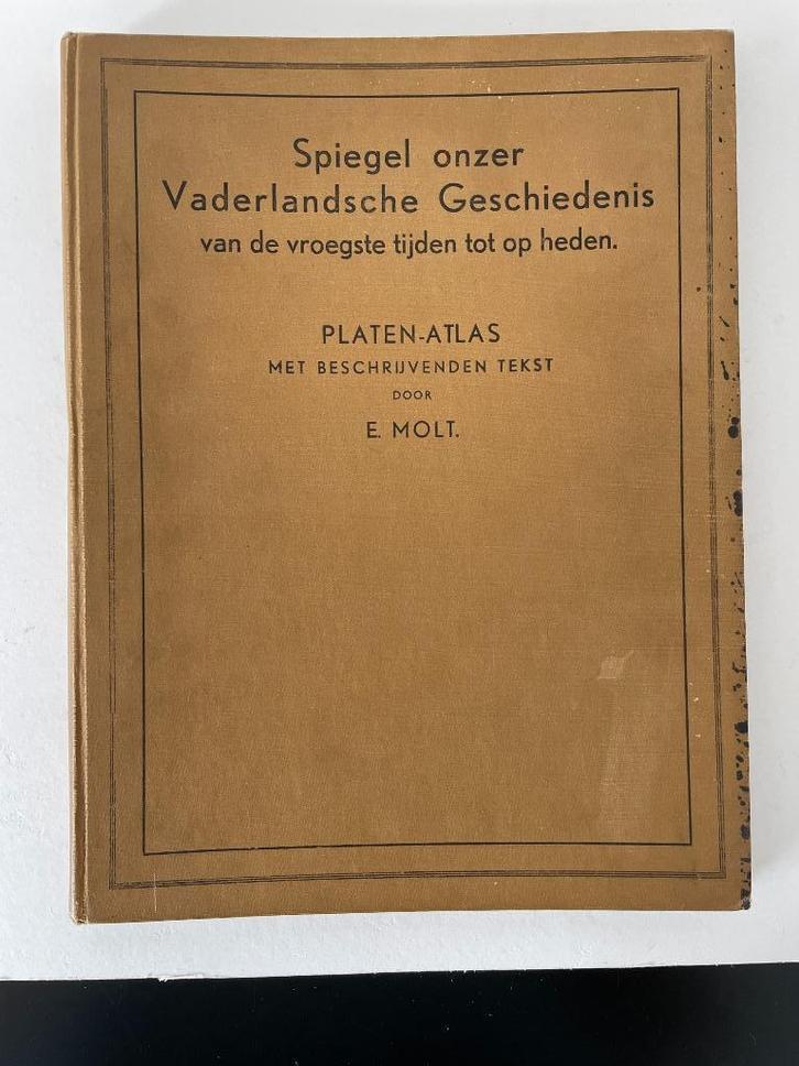 Antieke platen-atlas door E.Molt uit 1912, Antiek en Kunst, Antiek | Boeken en Bijbels, Ophalen of Verzenden