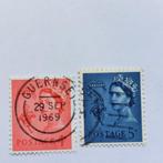 Engeland Guernsey  Mi 6 + 7, Ophalen of Verzenden, Gestempeld