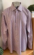 Ledub paars/wit overhemd maat XXL