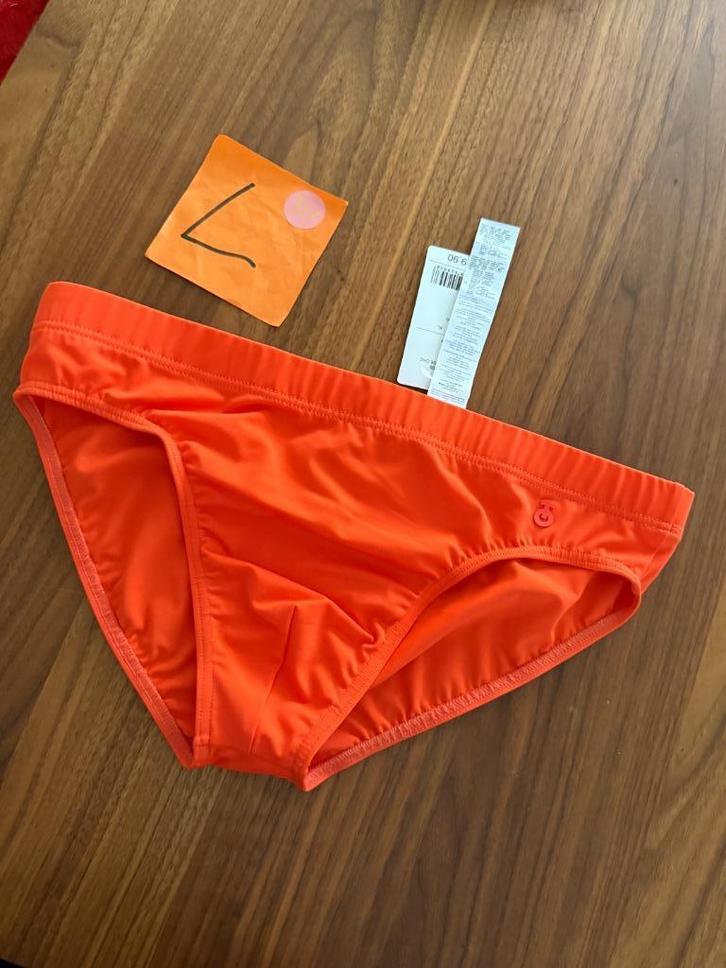 calzedonia, zwemslip, oranje, maat L, model: speedo, Kleding | Heren, Badmode en Zwemkleding, Zwemslip, Maat 52/54 (L), Oranje