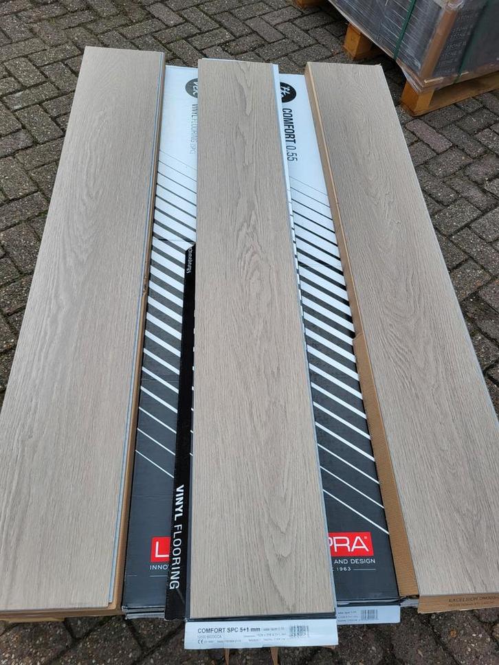 Restpartij Pvc Vloer Klik 31.6 m2 (Nieuw), Huis en Inrichting, Stoffering | Vloerbedekking, Nieuw, Overige typen, Ophalen of Verzenden