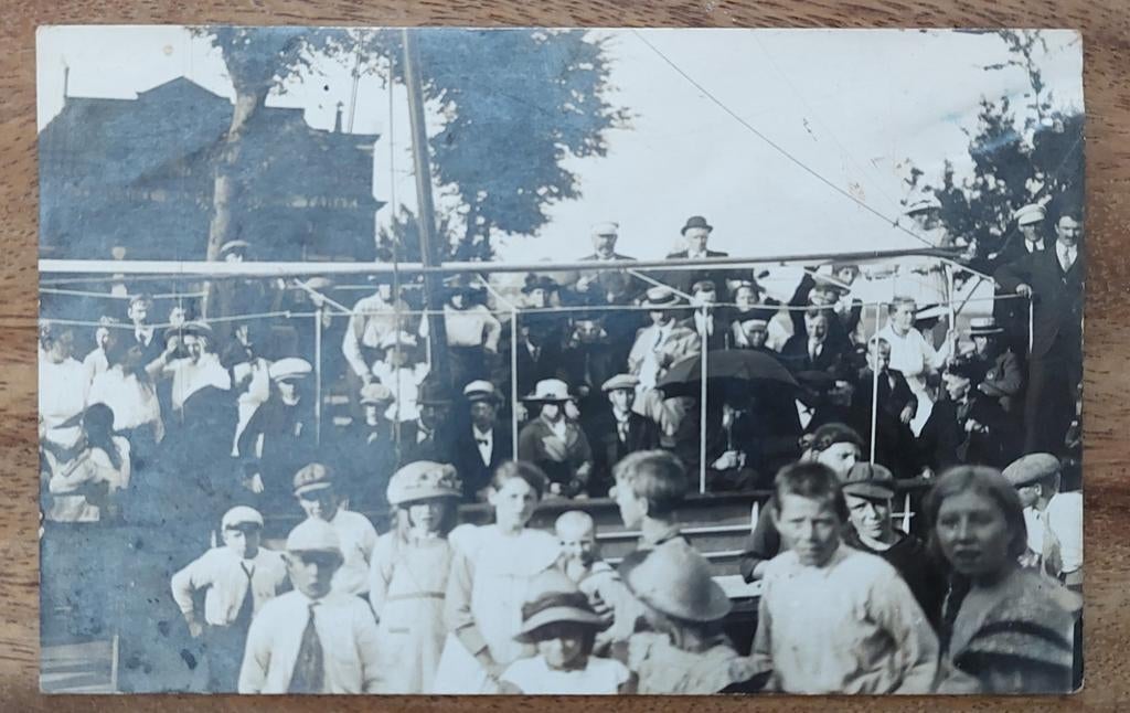 Fotokaart Terherne. Terhorne. 1918, Verzamelen, Ansichtkaarten | Nederland, Gelopen, Friesland, Voor 1920, Ophalen of Verzenden