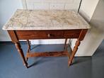 Antieke tafel met marmeren blad, Gebruikt, Overige typen, Minder dan 10 m², Bruin