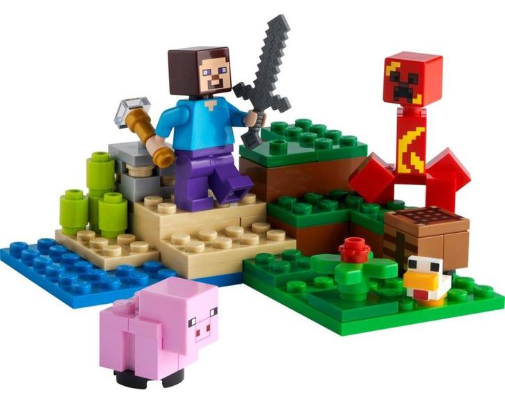 Lego Minecraft Set 21177 - The Creeper Ambush, Kinderen en Baby's, Speelgoed | Duplo en Lego, Zo goed als nieuw, Lego, Complete set
