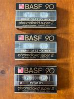 BASF CR-S II 90 chroom cassettes (gesealed / 3 stuks), Cd's en Dvd's, Cassettebandjes, 2 t/m 25 bandjes, Overige genres, Ophalen of Verzenden