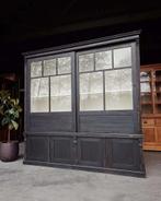 Prachtige zwarte winkelkast | Jaren 20 / 30 vitrine #2465, Ophalen of Verzenden