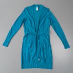 Miss Etam lang vest turquoise cardigan S/36, Kleding | Dames, Truien en Vesten, Overige kleuren, Verzenden, Zo goed als nieuw