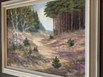 Prachtig heide en bosgezicht van Reint Withaar, Antiek en Kunst, Kunst | Schilderijen | Klassiek, Ophalen of Verzenden