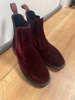 Dr. Martens fluwelen enkel laarzen maat 39, Kleding | Dames, Schoenen, Verzenden, Lage of Enkellaarzen, Rood, Dr. Martens