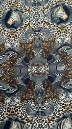Zebra tricot, Hobby en Vrije tijd, Stoffen en Lappen, 120 cm of meer, Ophalen of Verzenden, Zo goed als nieuw, Katoen