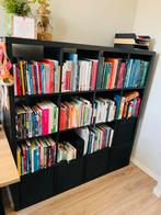 IKEA Kallax 4x4 kast zwartbruin + 5 bakken, Ophalen, Met plank(en), Kunststof, 100 tot 150 cm