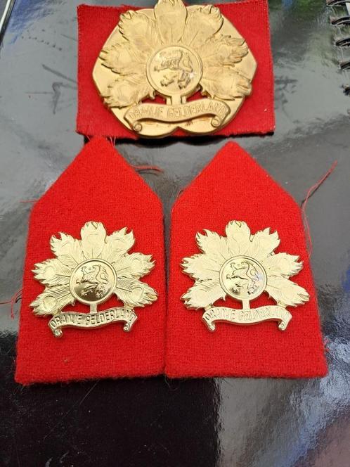 emblemen oranje gelderland, Verzamelen, Militaria | Algemeen, Landmacht, Embleem of Badge, Nederland, Ophalen of Verzenden