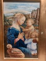 Klassiek Madonna & Kind schilderij – gouden lijst –, Antiek en Kunst, Ophalen of Verzenden