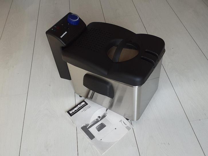 Nooit gebruikte RVS Inventum frituurpan type FR532, Witgoed en Apparatuur, Frituurpannen, Zo goed als nieuw, 4 liter of meer, Uitneembare binnenpan