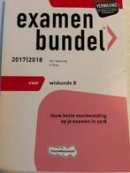 Examenbundel Wiskunde B VWO 2017/2018, Ophalen of Verzenden, Gelezen, VWO, Wiskunde B