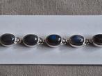 Zilveren armband met maansteen (925), Verzenden, Zilver, Zilver