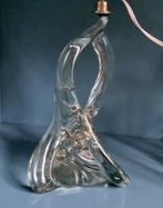 Luxe tafellamp
van helder glas in speciale vorm, Ophalen of Verzenden