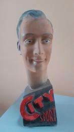 Buste Borstbeeld City Sport petten, Antiek en Kunst, Curiosa en Brocante, Ophalen