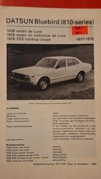 Techinische handleiding Datsun Bleubird ( 810-Series ), Verzenden