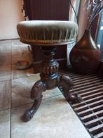 Antieke Pianokruk met sierlijke poten, Antiek en Kunst, Antiek | Meubels | Stoelen en Banken, Ophalen of Verzenden