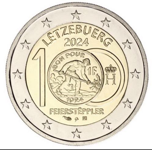 Luxemburg 2024 - Feiersteppler - 2 euro CC - UNC, Postzegels en Munten, Munten | Europa | Euromunten, Losse munt, 2 euro, Luxemburg