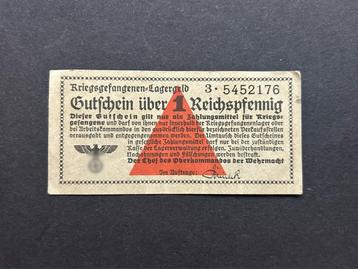 WWII - Krijgsgevangen Kampbiljet beschikbaar voor biedingen
