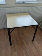 Vierkante Tafel 80x80 cm - Werktafel/Eettafel, Ophalen, 50 tot 100 cm, Vierkant, Tot twee personen