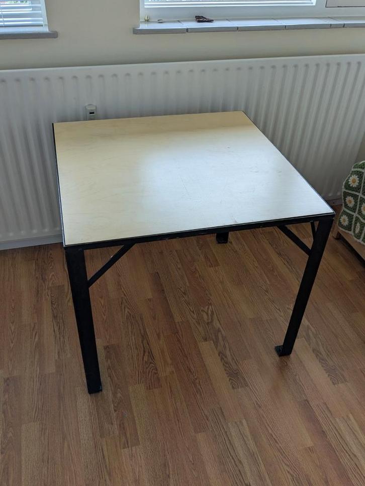Vierkante Tafel 80x80 cm - Werktafel/Eettafel, Huis en Inrichting, Tafels | Eettafels, Zo goed als nieuw, 50 tot 100 cm, 50 tot 100 cm