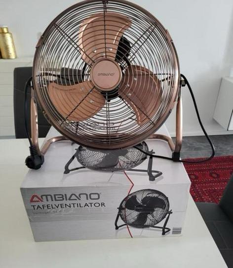 Ambiano Tafelventilator -nieuw, Witgoed en Apparatuur, Ventilatoren, Nieuw, Tafelventilator, Ophalen of Verzenden