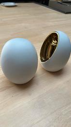 Egg waxine lichtjes twee keer, Huis en Inrichting, Woonaccessoires | Kandelaars en Kaarsen, Ophalen, Zo goed als nieuw, Overige materialen