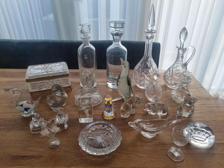 Partij glaswerk en kristal, Antiek en Kunst, Antiek | Glas en Kristal, Ophalen