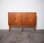 Deens teak sideboard design O. Bank Larsen jaren 60, Huis en Inrichting, Ophalen, Zo goed als nieuw, 25 tot 50 cm