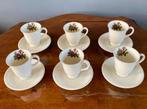 Wedgwood "Moss Rose" koffiekopjes (6 stuks), Ophalen of Verzenden