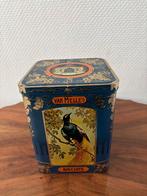 Vintage biscuitblik van Melle met exotische vogels., Ophalen of Verzenden, Gebruikt, Koek(jes)