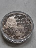 Penning Michiel de Ruyter Canon van Nederland UNC in capsule, Ophalen of Verzenden, Overige materialen, Nederland