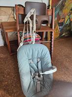American walnut Stokke tripp trapp, netjes én compleet!, Ophalen, Zo goed als nieuw, Meegroeistoel, Stoelverkleiner