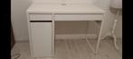 Bureau ikea wit met 2 lade en 1 deur, Huis en Inrichting, Ophalen, Gebruikt