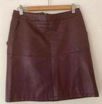 HEMA - Maat S Small - Rok Bordeaux Paars Leder Look, Paars, Ophalen of Verzenden, Zo goed als nieuw, Maat 36 (S)