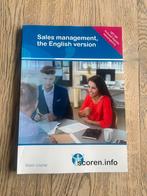 Sales management, English version, Boeken, Ophalen of Verzenden, Zo goed als nieuw, Overige niveaus, Engels